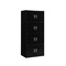Contemporary Home Living 54" Black Multi-Purpose Bookcase Cabinet with Doors
